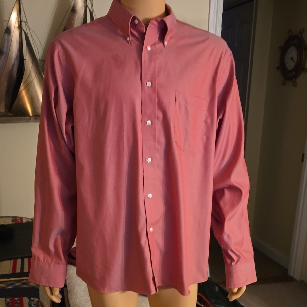 Men's Classic Button-Down Shirt - Red